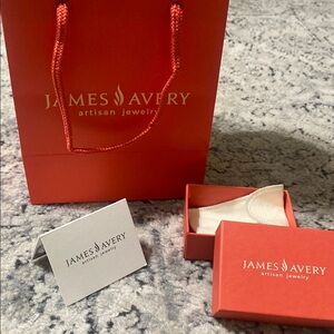 James Avery Orange Gift Bag and Box Set